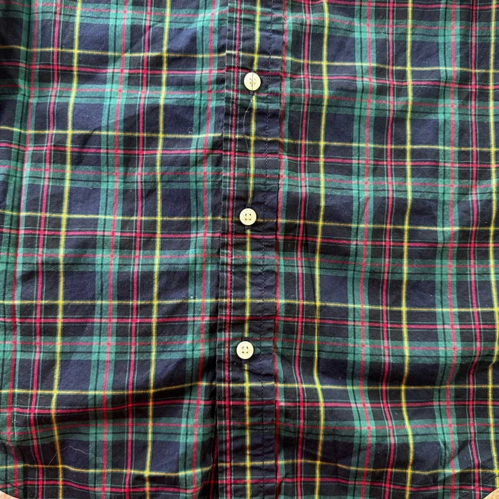 Ralph Lauren Plaid Button Down Shirt Long Sleeve Classic Fit Kids Sz S Red Pony‎